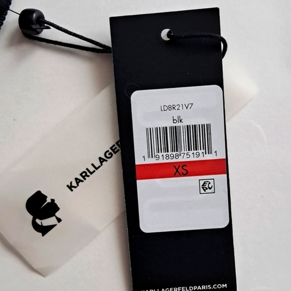 Karl Lagerfeld Paris Sheer Floral Lace Open Front Jacket Blouse XS NWT - Picture 7 of 16